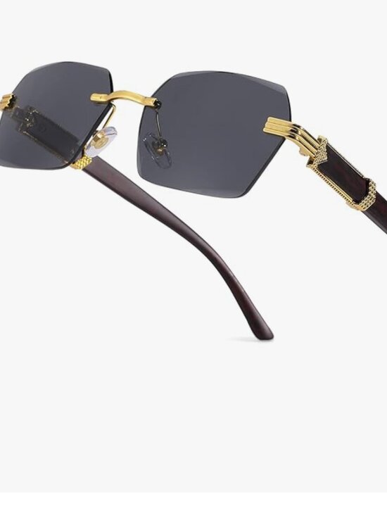 Rimless Rectangle Sunglasses main image 6